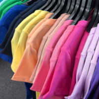 A rack of t-shirts from the Urban Kingdom store.