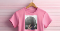 A shirt with a photo printed on it